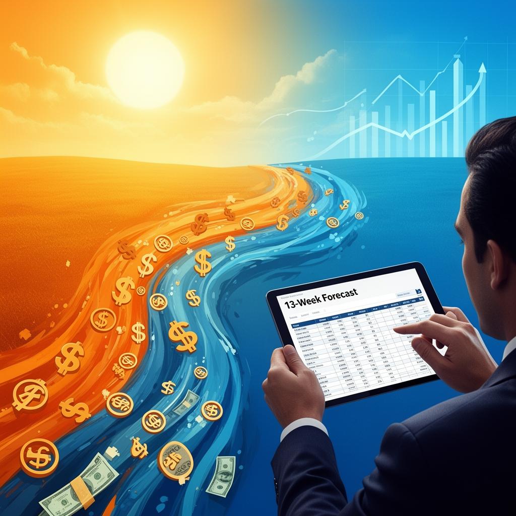 Illustration for Avoiding the Summer Cash Crunch: Seasonal Planning for Service Businesses — The Aligned Ledger insights article on Business Growth